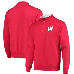 NWT Wisconsin Badgers Colosseum Tortugas Logo Quarter-Zip Sweatshirt